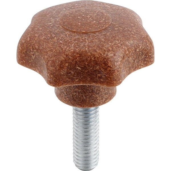 Kipp Star Grip To DIN6336 D1=50 D=M10X25, Form:L Biopolymer, Natural Breech K0155.104101143X25 - main